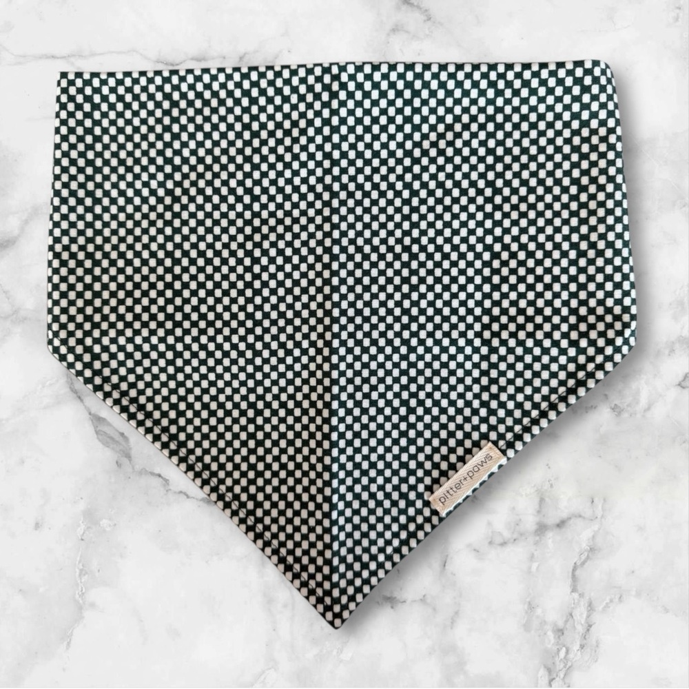 DOG Bandana - Hunter Checkers - Size L Large